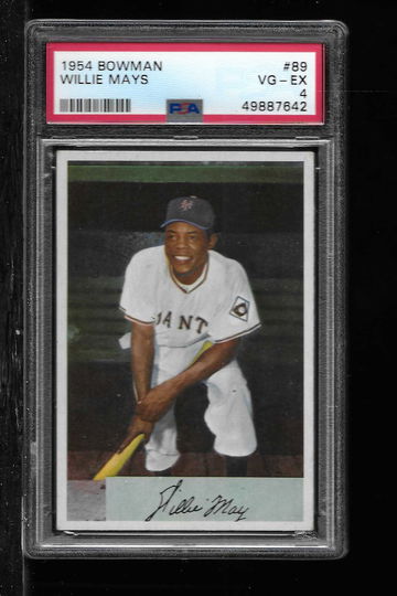 1954 BOWMAN WILLIE MAYS PSA 2
