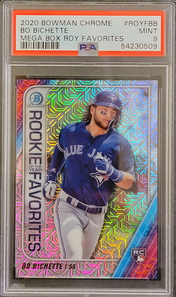 2020 Bowman Chrome #ROYFBB Bo Bichette MEGA BOX ROY FAVORITES PSA 9