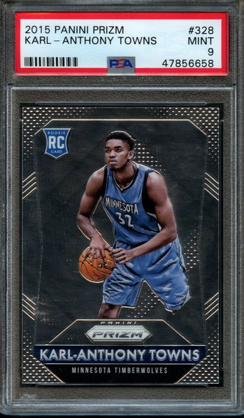 2015 Panini Prizm Karl Anthony Towns PSA 9