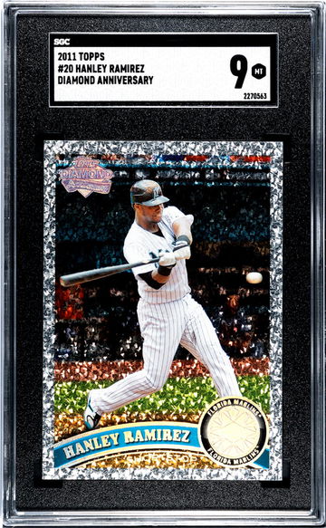 2011 Topps #20 Hanley Ramirez Diamond Anniversary SGC 9