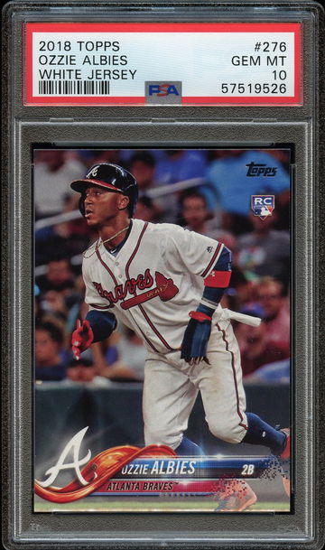 2018 Topps Ozzie Albies Rookie card #276 PSA 10