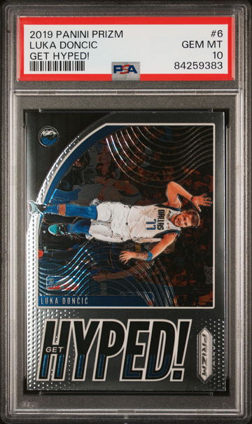 2019 Panini Prizm Get Hyped Luka Doncic #6 PSA 10