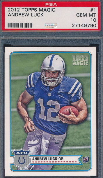 2012 Topps Magic 1 Andrew Luck RC PSA 10 GEM MT 9790