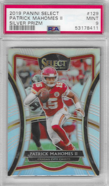2019 Select Patrick Mahomes II #129 Silver PSA 9