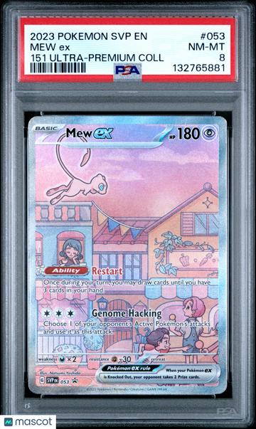 2023 Pokemon SVP EN-SV Black Star Promo Mew EX 151 Ultra-Premium Coll PSA 8 #053