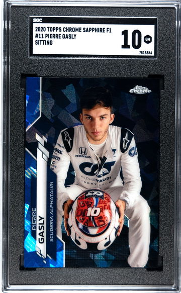 2020 Topps Chrome Sapphire Pierre Gasly Variation IV SP Formula 1 F1 SGC 10