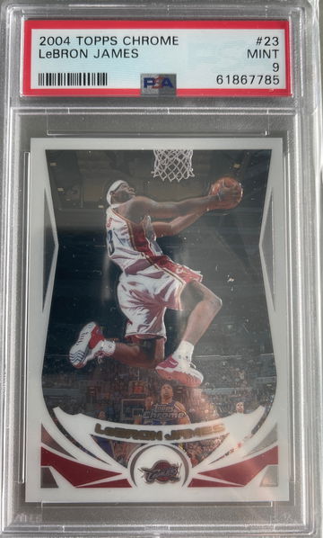 2004 Topps Chrome LeBron James PSA 9 MINT