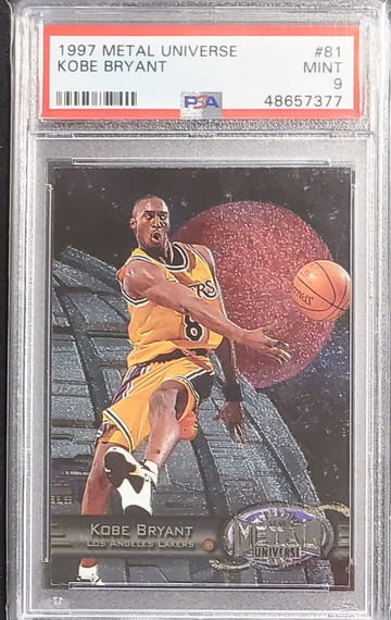 KOBE BRYANT 1997 METAL UNIVERSE PSA 9