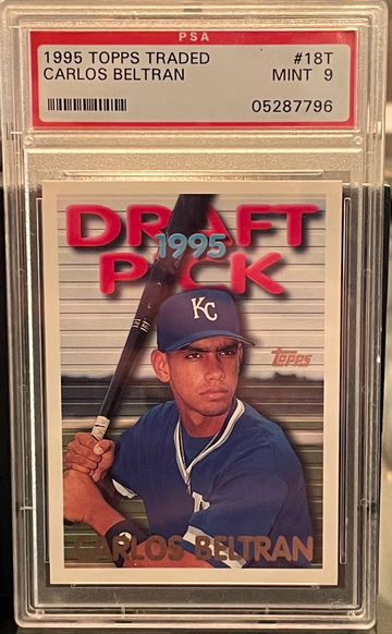 1995 Topps Traded Carlos Beltran PSA 9