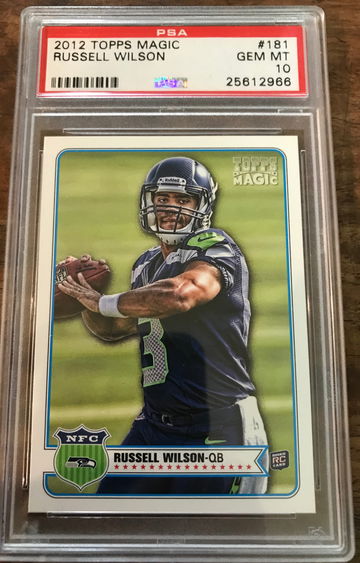 2012 TOPPS MAGIC RUSSELL WILSON ROOKIE RC PSA 10
