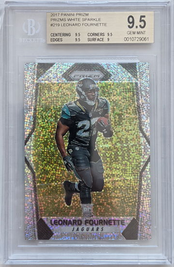 Leonard Fournette 2017 Prizm White Sparkle