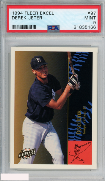 1994 FLEER EXCEL DEREK JETER #97 NEW YORK YANKEES HOF PSA 9 MINT