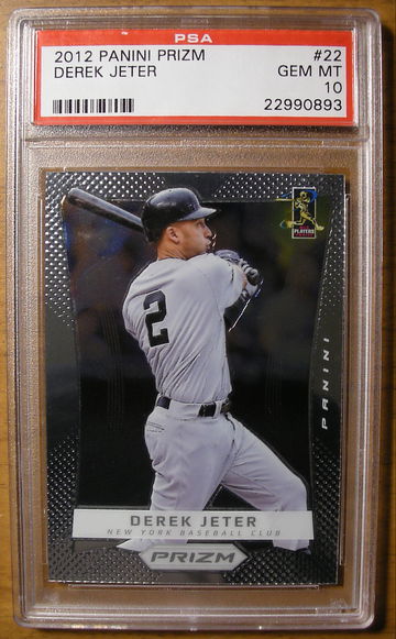 Derek Jeter 2012 Panini Prizm #22 PSA 10