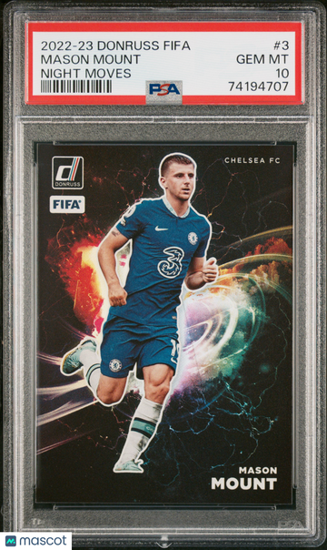 2022 Panini Donruss FIFA Night Moves Mason Mount #3 PSA 10