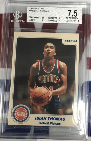 1983-84 Star Isiah Thomas BGS 7.5