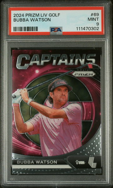 2024 Panini Prizm Liv Golf Bubba Watson #69 PSA 9