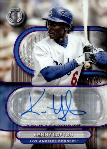 2024 Topps Tribute Purple Kenny Lofton #TA-KL Auto /50
