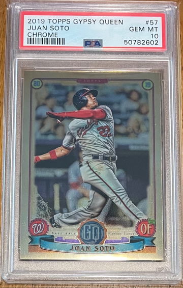 2019 Topps Gypsy Queen Chrome Juan Soto PSA 10
