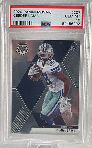 2020 Panini Mosaic CeeDee Lamb #207 PSA 10 Rookie