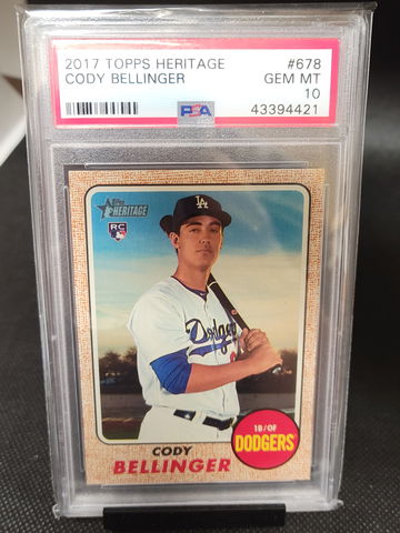 2017 Topps Heritage Cody Bellinger Psa 10