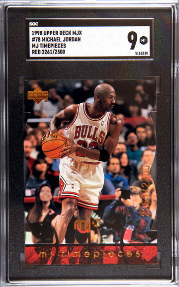 1998 Upper Deck Michael Jordan MJ Timepieces SGC 9
