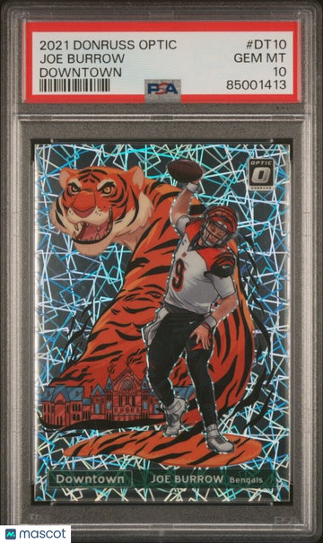 JOE BURROW 2021 Donruss Optic Downtown Case Hit SSP #DT10 PSA 10 BENGALS