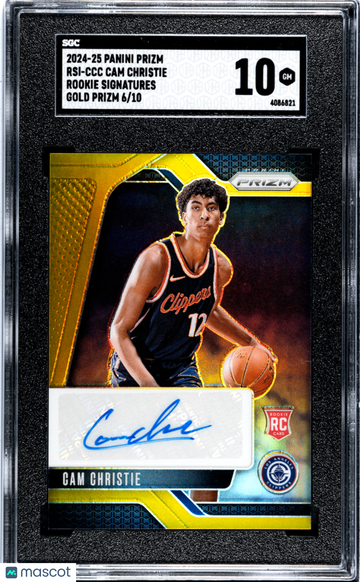 2024 Panini Prizm Cam Christie #RSI-CCC Rookie Sigs. Gold SGC 10