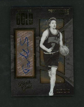 2015-16 Panini Black Gold Vintage Gold Toni Kukoc #27 Auto /199