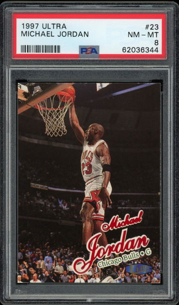 1997 ULTRA MICHAEL JORDAN #23 PSA 8
