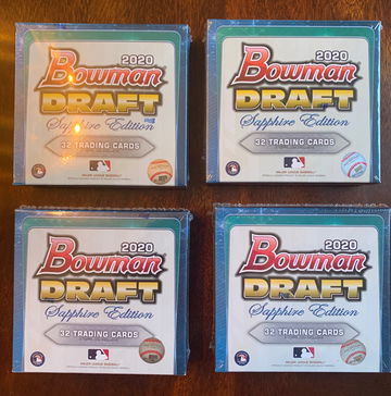 2020 Bowman Draft Sapphire Lot of 4 Sealed Boxes