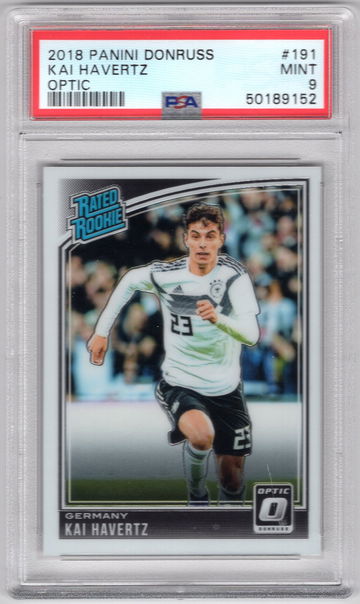 2018 Panini Donruss Optic Kai Havertz Rated Rookie RC PSA 9 Mint