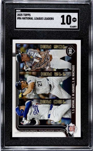 2025 Topps #86 National League Leaders SGC 10