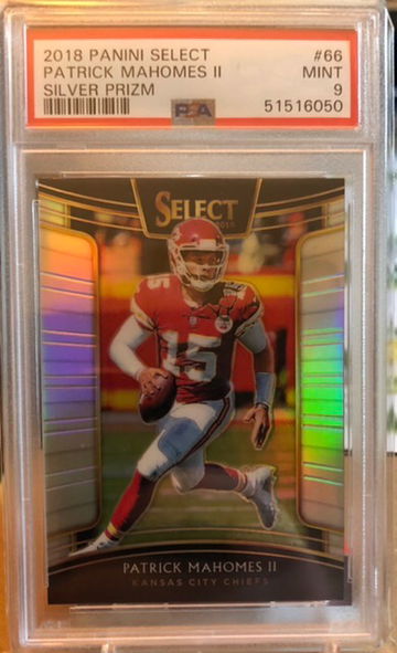 2018 Select Patrick Mahomes #66 Silver Prizm PSA 9