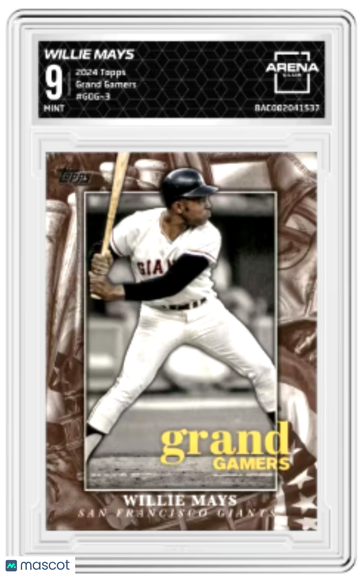 2024 Topps Grand Gamers Willie Mays #GGG-3 Arena Club 9
