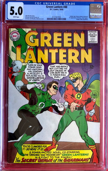 Green Lantern #40 CGC 5.0 1st GA Green Lantern Appearance !st Krona