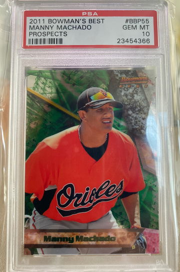 2011 Bowmans Best Prospects Manny Machado PSA 10