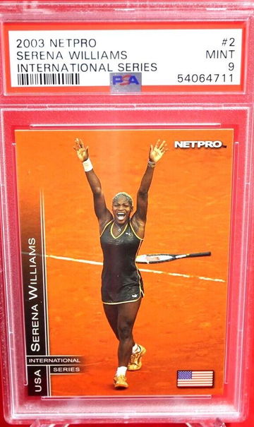 Serena Williams Rookie International Series NetPro 2003 Tennis Card #2 PSA 9