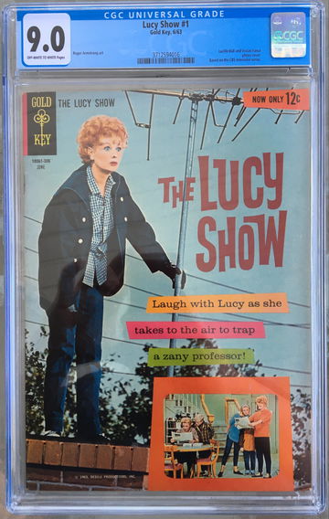 The Lucy Show #1 (1963) CGC 9.0 -- O/w to white pages; Lucille Ball photo cover