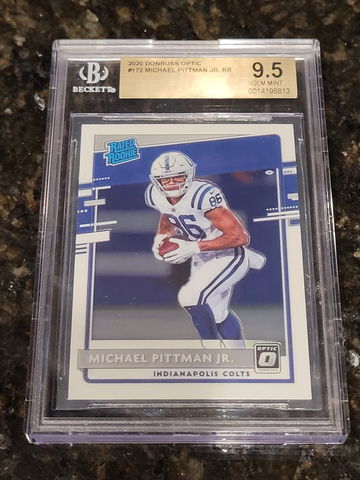 2020 Michael Pittman Jr Donruss Optic #172 BGS 9.5