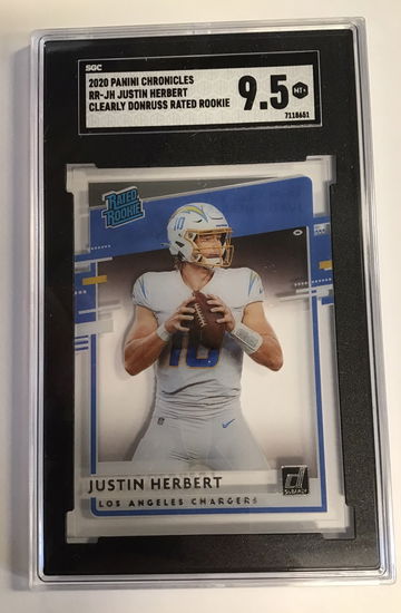 2020 Panini Chronicles RR-JH Justin Herbert Clearly Donruss Rated Rookie Mint