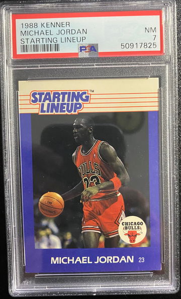 1988 Kenner Starting Lineup Michael Jordan PSA 7