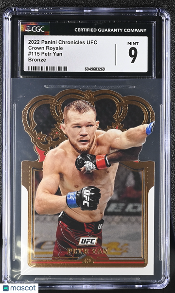 2022 Panini Chronicles UFC Petr Yan #115 Bronze Crown Royale CGC 9