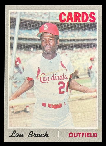 1970 TOPPS LOU BROCK ST LOUIS CARDINALS #330