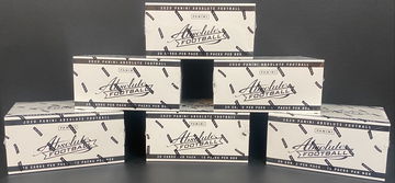 2020 Panini Absolute NFL Cello 6 Box Lot