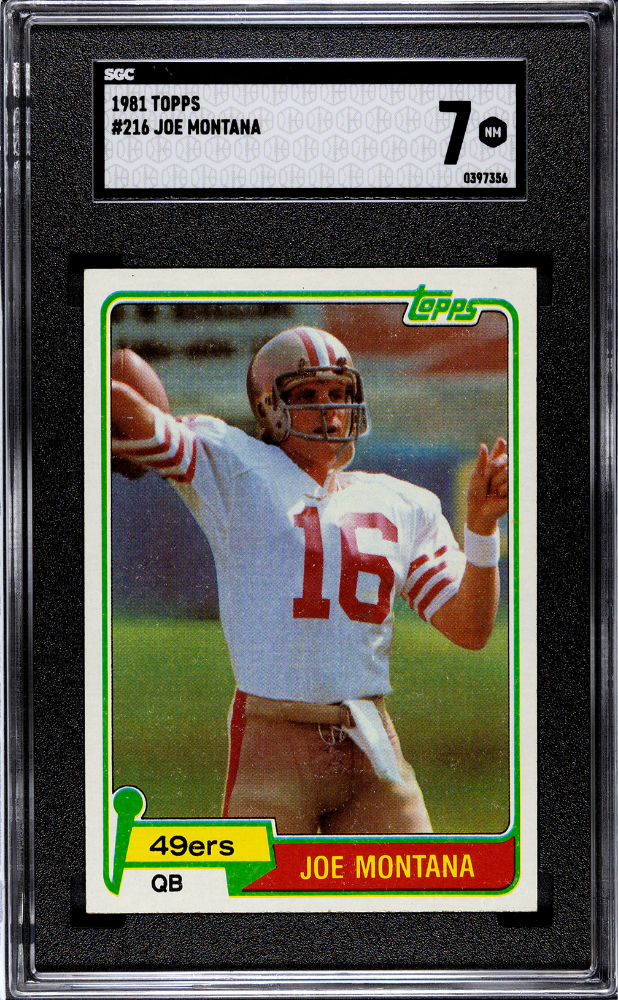 1981 Topps #216 Joe Montana SGC 7
