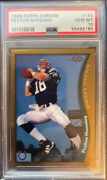 1998 Topps Chrome Peyton Manning Rookie RC PSA 10