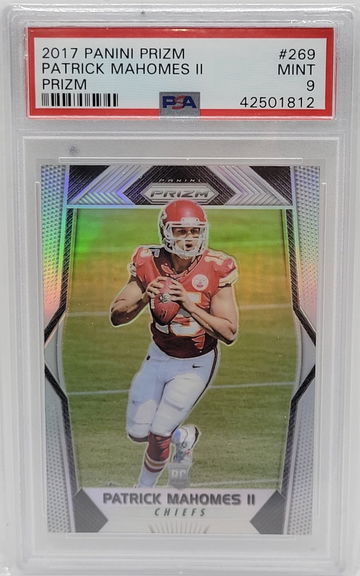 2017 Panini Prizm Patrick Mahomes II #269 PSA 9