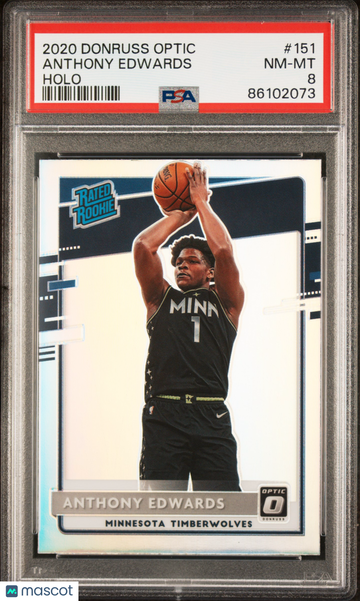 2020 Panini Donruss Optic Anthony Edwards #151 PSA 8