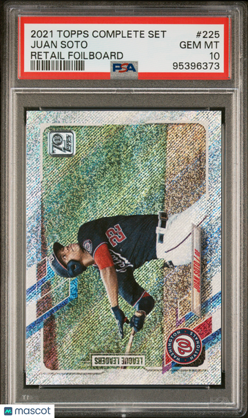 2021 Topps Complete Set Juan Soto #225 Retail Foilboard PSA 10