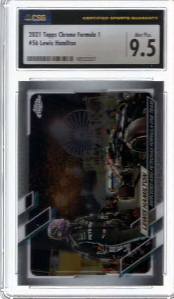2021 Topps Chrome Formula 1 Lewis Hamilton #56 Ferris Wheel 9.5